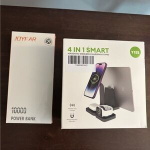 Joyfar Power Bank and 4-in-1 Wireless Charging Stand